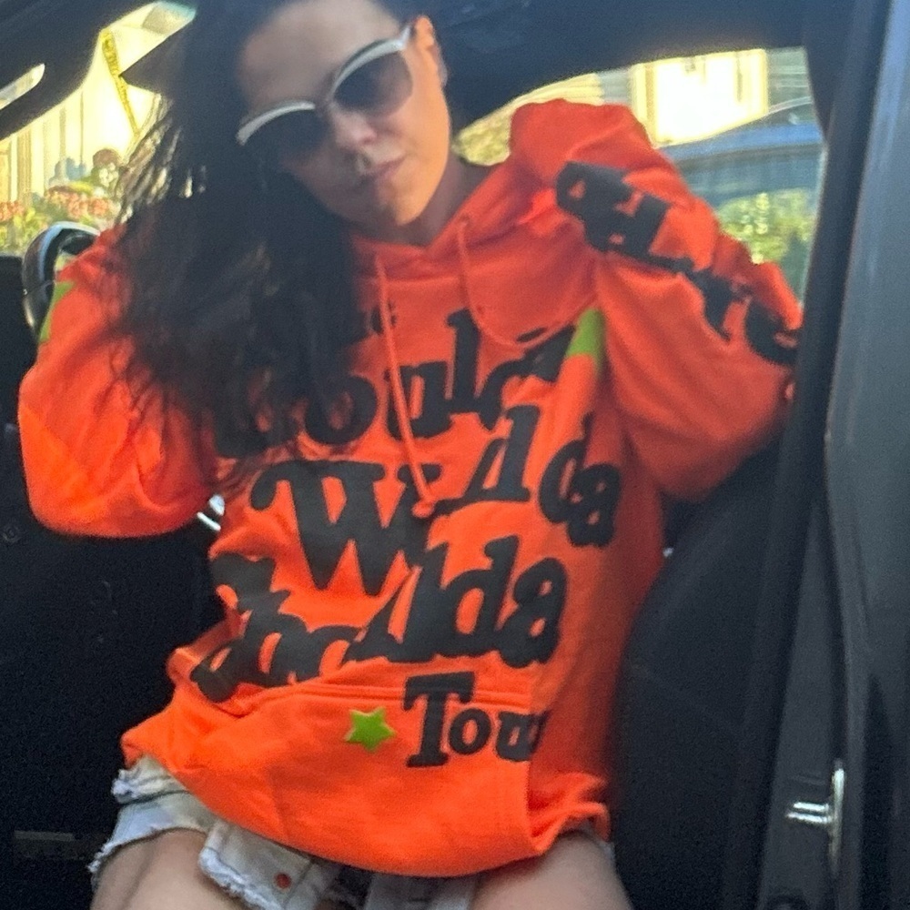 4LIFERS XL neon Orange coulda woulda shoulda Tour black light Hoodie men’s XL